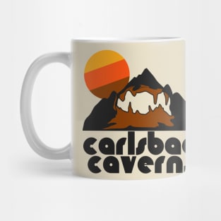 Retro Carlsbad Caverns ))(( Tourist Souvenir National Park Design Mug